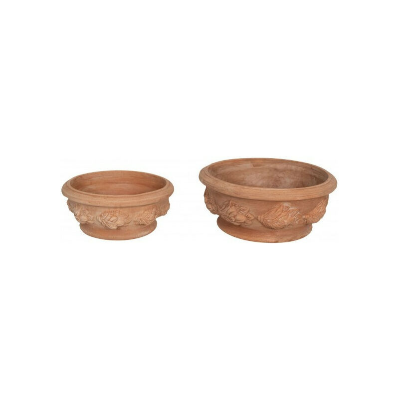 

Juego de 2 cuencos de terracota 100% Made in Italy Hecho a mano