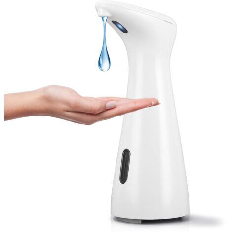 Juego de 2 dispensadores de jabón de pared, 400 ml, no requieren perforación, para lavabo, baño, cocina y loción de baño.