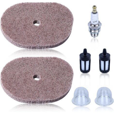 Juego de 2 filtros de aire para desbrozadora Stihl FS40 FS40C FS50 FS50C FS50L FS56 FS56R FS56C FS56RC FS70 FS70C, repuesto 4144-124-2800, filtro de aire con motor de 4 tiempos