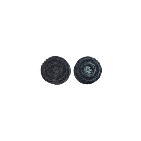 Juego de 2 filtros de carbón tipo 58 AKB000/1 para campana extractora 484000008782, C00308179 ARISTON HOTPOINT, BAUKNECHT, BRANDT, DE DIETRICH, ELICA,