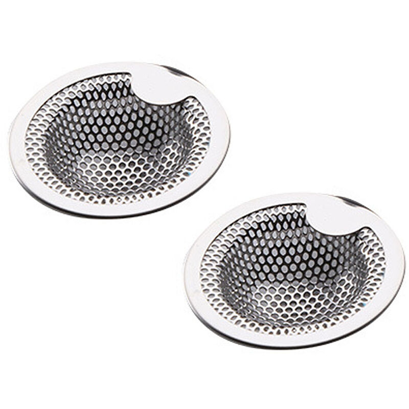 

Juego de 2 filtros para fregadero de cocina Escurridor de fregadero de cocina de acero inoxidable anti-obstrucción （S）