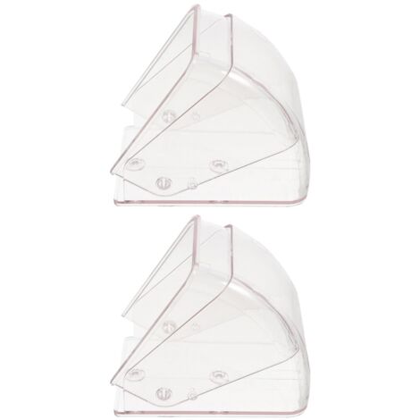 Juego de 2 fundas de plástico transparente impermeables para timbres inalámbricos de exterior, resistentes a la intemperie y a la lluvia, aptas para campanillas.
