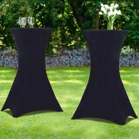 Juego de 2 fundas negras para mesa plegable de 105 CM de altura
