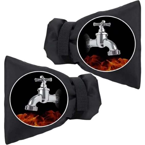 Juego de 2 fundas para grifos de exterior, protección invernal para grifos, funda anticongelante, impermeable, protección invernal para grifos, para proteger contra la congelación en invierno