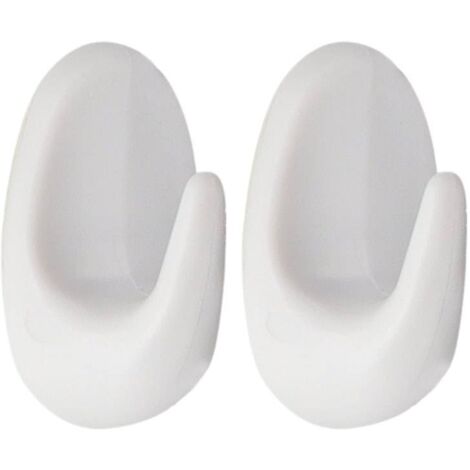 Juego de 2 ganchos abs 3m - blanco - Tendance