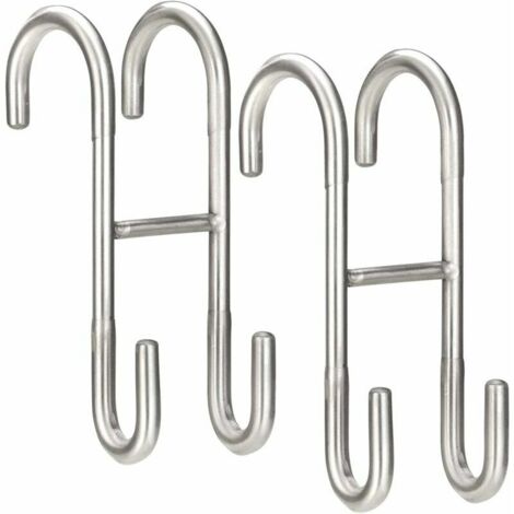 Juego de 2 ganchos ligeros para mampara de ducha, ganchos para puertas de ducha de cristal para baños.