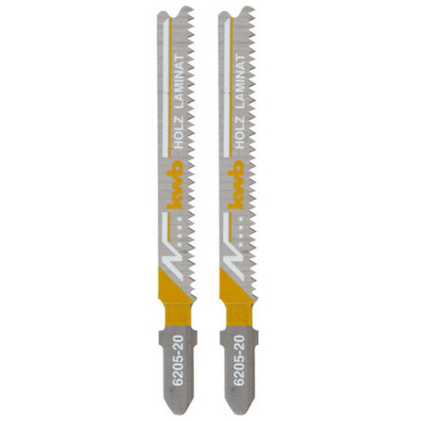 Juego de 2 hojas de sierra de calar KWB para madera y laminado