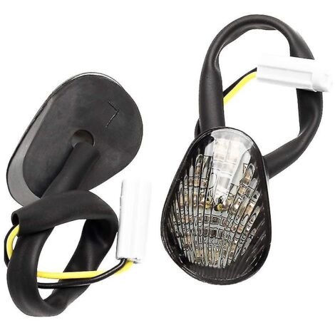 Juego de 2 intermitentes LED para Yamaha YZF R1 R3 R6 R6S FZ6 FZ1 Fazer, accesorio para motocicleta, alto brillo.