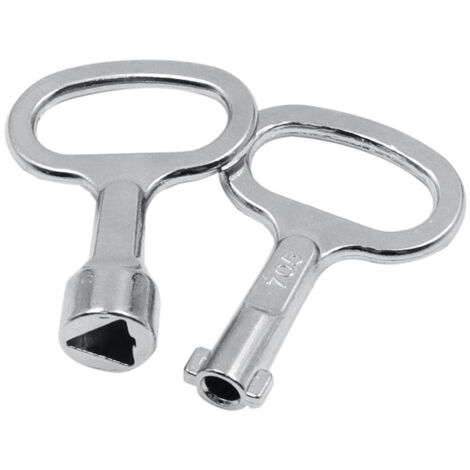 Juego de 2 llaves de vaso, llave triangular abierta, para armarios eléctricos, ascensores, válvulas de contadores de agua, armarios eléctricos