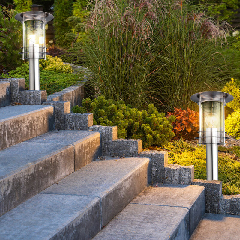 

Juego de 2 focos de pasarela de luces de pie para exteriores que iluminan lámparas de pie de jardín