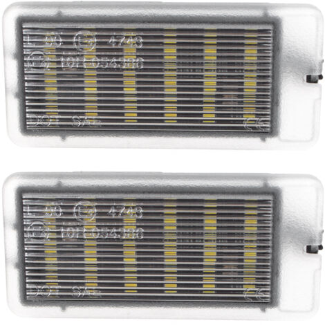 Juego de 2 luces LED para interior/guantera/maletero de Nissan Juke, Leaf, Murano, Rogue y Versa