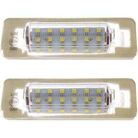 Juego de 2 luces LED para matr铆cula de Mercedes W202 W210