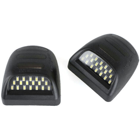 Juego de 2 luces para matrícula, tubo rojo y luz blanca, repuesto para Chevy Silverado GMC Sierra 1500 2500