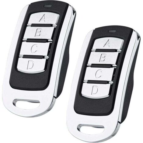 Juego de 2 mandos a distancia para puertas de garaje de 250-868 MHz para mandos a distancia Hörmann HSM4, HSE4, SE2 y HSM4. Compatible con mandos a distancia Marantec Digital D302, D304 y D384. Compat