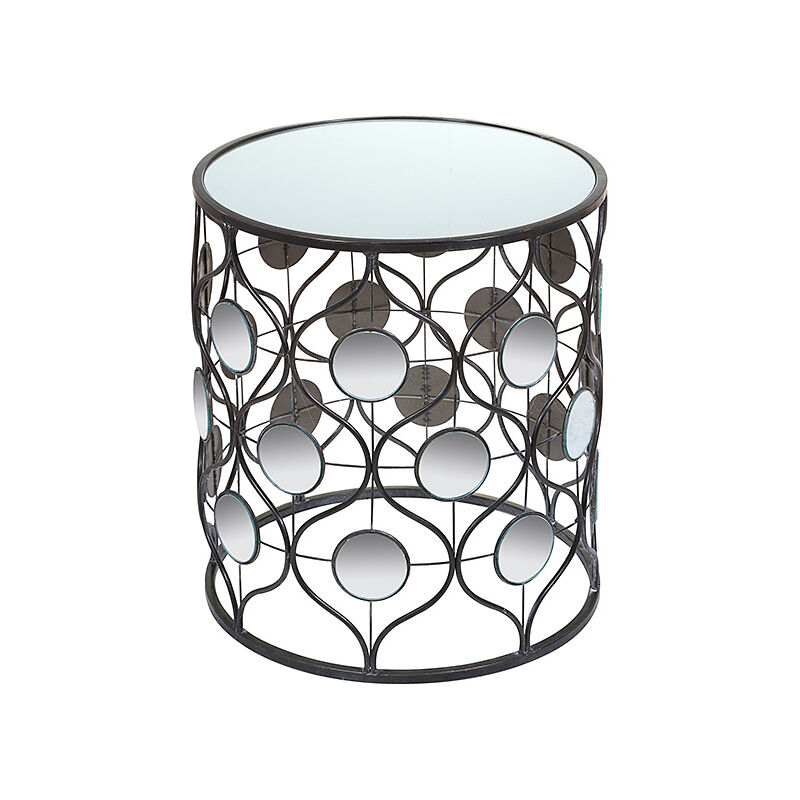 

Juego de 2 Mesitas Hierro (49 x 49 x 54 cm) Cristal