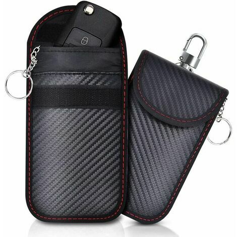 Juego de 2 mini estuche portátil anti RFID para llaves de coche, estuche anti RFID para llaves de coche