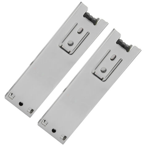Juego de 2 mini rieles deslizantes cortos de 12,7 cm (5 pulgadas) para cajones de muebles, riel guía de extensión completa, herrajes para gabinetes de cocina.