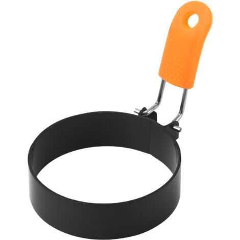 Juego de 2 moldes de acero inoxidable para huevos con anillos metálicos antiadherentes para freír, freír o moldes para huevos, desayuno en casa, utensilios de alta calidad.