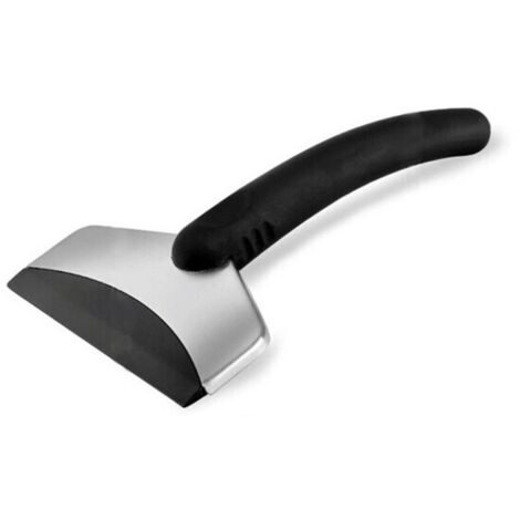 Juego de 2 palas para nieve y rascadores de hielo para coches, para quitar la nieve del parabrisas, de acero inoxidable macizo con mango ergonómico anticongelante, herramienta práctica para coches en 