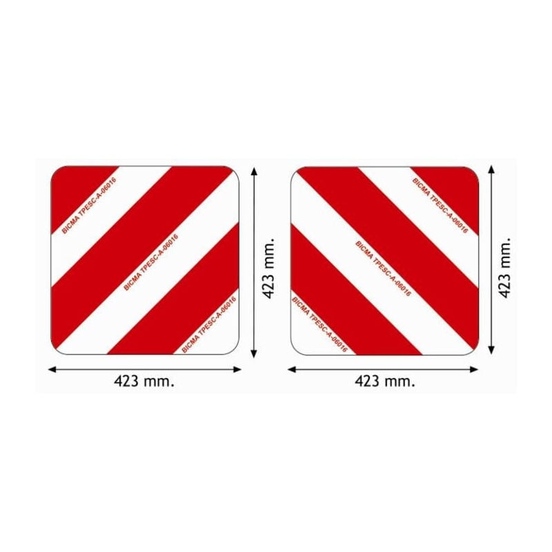

Juego de 2 paneles cuadrados de aluminio 423x423