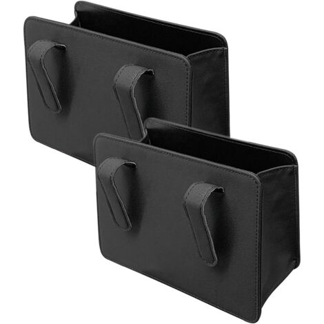 Juego de 2 papeleras para coche - Asiento ajustable - Contenedor de almacenamiento multifuncional