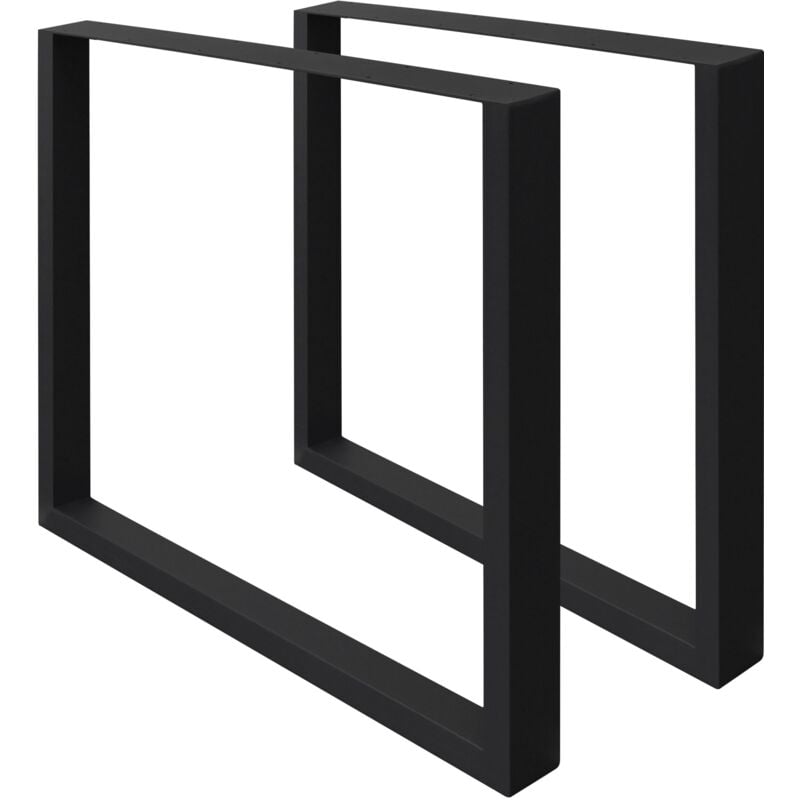 

Juego de 2 Patas 60x72cm acero industrial negro mesa comedor oficina escritorio