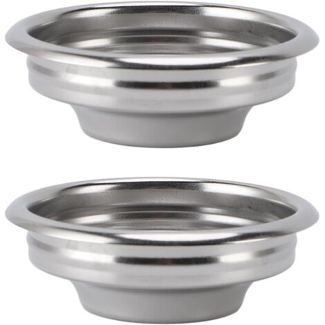 Juego de 2 portafiltros de 58 mm, cesta de filtro de acero inoxidable para cafetera (1 taza).