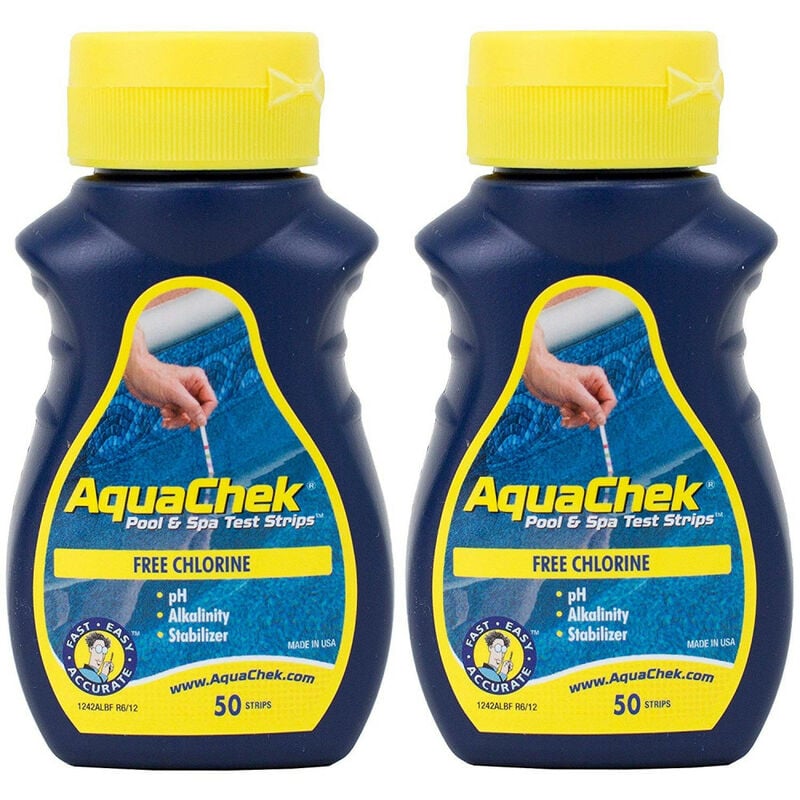

juego de 2 probadores de cloro para piscinas y spas juego de 50 tiras - Aquachek