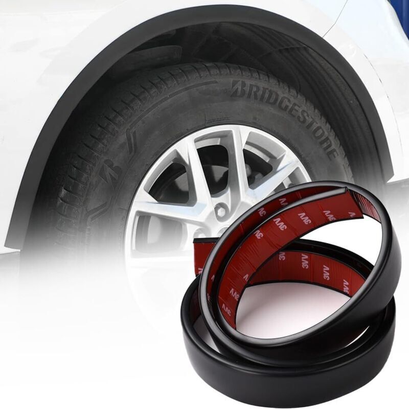 Juego de 2 protectores de pasos de rueda para coche, 1,5 m x 3,5 cm, cubierta universal para rueda, tiras de protección para pasos de rueda de coche,
