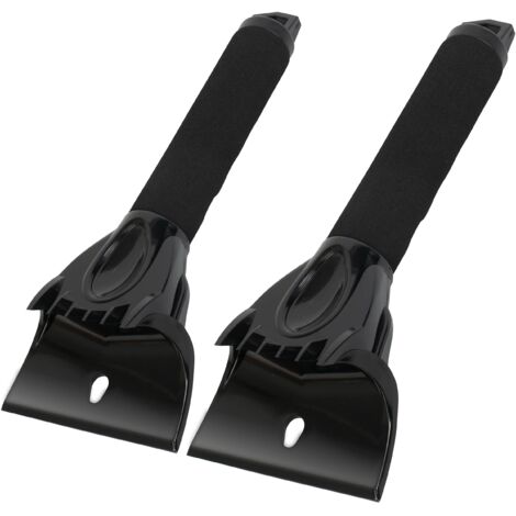 Juego de 2 rascadores de parabrisas para coche - Raspador de hielo de 24 cm de largo, antiarañazos, duradero - Raspador de parabrisas con mango ergonómico, rascador de ventanas para coche (2 unidades)