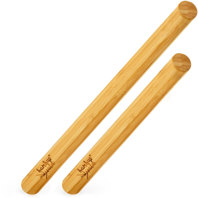 

Juego de 2 rodillos 100 % de bambú 30/40 x 3,3 cm (LxØ) Superficie lisa Bambú