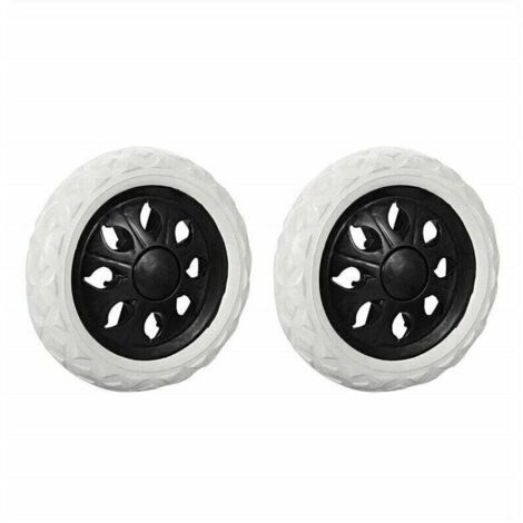 Juego de 2 ruedas de repuesto para carritos de compra – Negro XVX