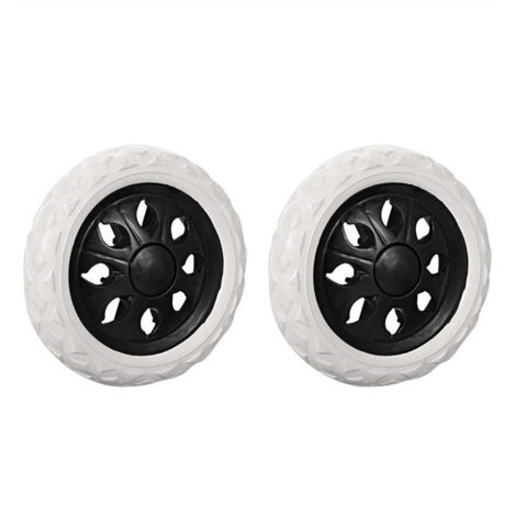 Juego de 2 ruedas de repuesto para carritos de la compra, fabricadas en gomaespuma (Negras, Hot Wheels)