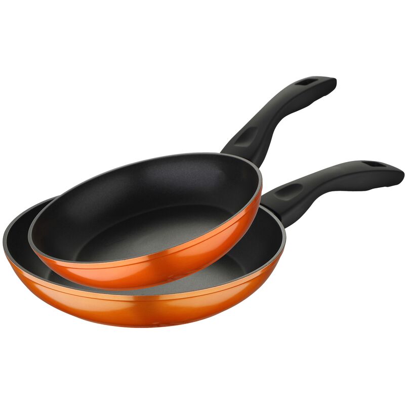 

Juego de 2 sartenes Bergner 20/24 cm en color naranja