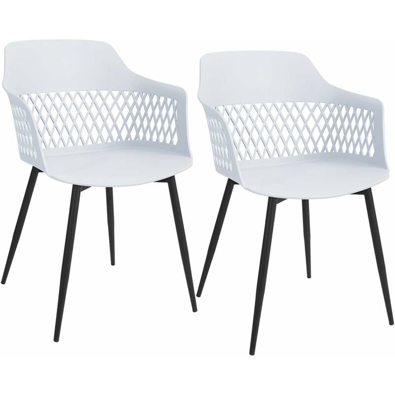 

Juego de 2 Sillas Comedor Silla con Patas de Metal para Cocina Salón Terraza Jardín