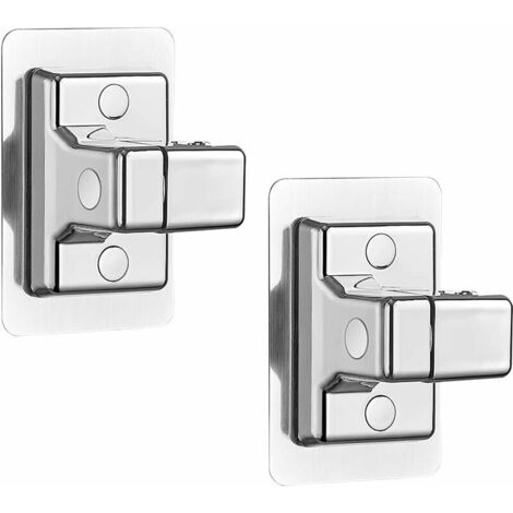 Juego de 2 soportes ajustables de 360° para ducha de mano, no requiere perforación, soporte de pared para cabezal de ducha con ventosa, soporte de ducha universal extraíble, color plata.