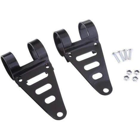 Juego de 2 soportes de montaje para faros de moto Cafe Racers de 41-43 mm