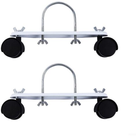 Juego de 2 soportes para radiador eléctrico, soporte especial de polea móvil para radiadores eléctricos, polea de aceite Ting, base de aceite Ting, rueda universal para radiador, negro