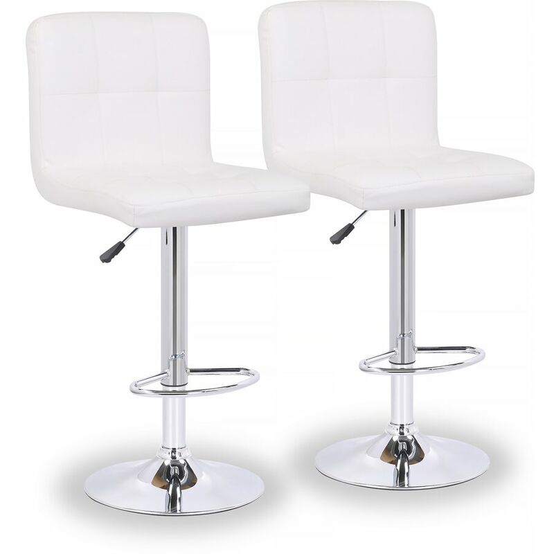 

Juego de 2 taburetes bar Manhattan - Blanco