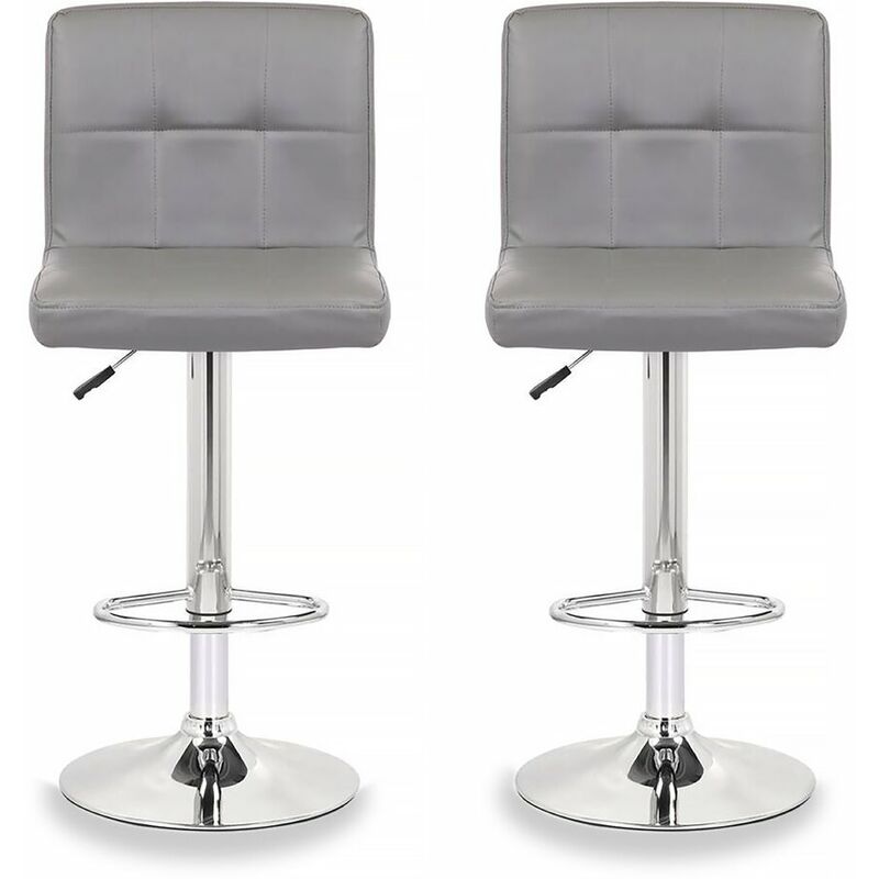 

Juego de 2 taburetes bar Manhattan - Gris
