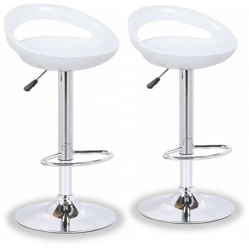 

Juego de 2 taburetes de bar Blue Lagoon - Blanco
