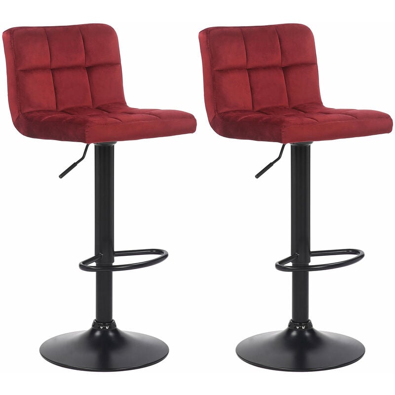 

CLP - Juego de 2 taburetes de bar Feni Rojo
