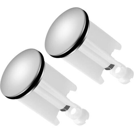 Juego de 2 tapones de desagüe ajustables + filtro, para lavabo/bidé