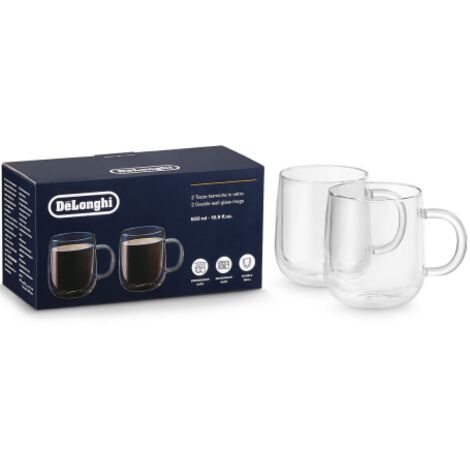 Juego de 2 tazas de doble pared de 500 ml DeLonghi - AS00006566