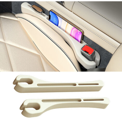 Juego de 2 tiras de relleno impermeables para asientos de coche, con organizador para guardar objetos pequeños que se puedan caer.