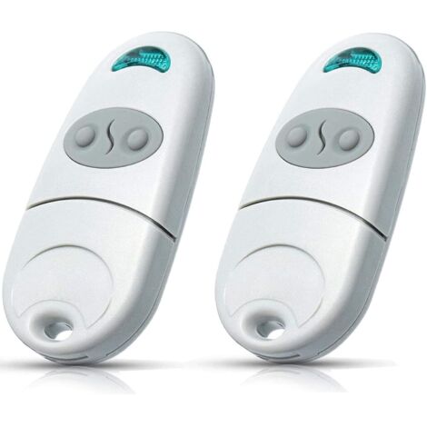 Juego de 2 transmisores portátiles para puertas de garaje - 2 mandos a distancia de mano 433NA - Compatibles con puertas de garaje y abridores de puertas de garaje Top432NA/432/432EE/432A/432M/432S T4