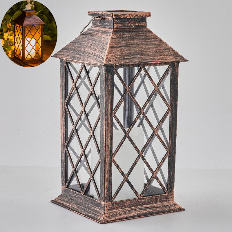 Lámpara colgante solar LED sin llama, sin parpadeo, para mesa, patio, césped, fiestas al aire libre y decoración.