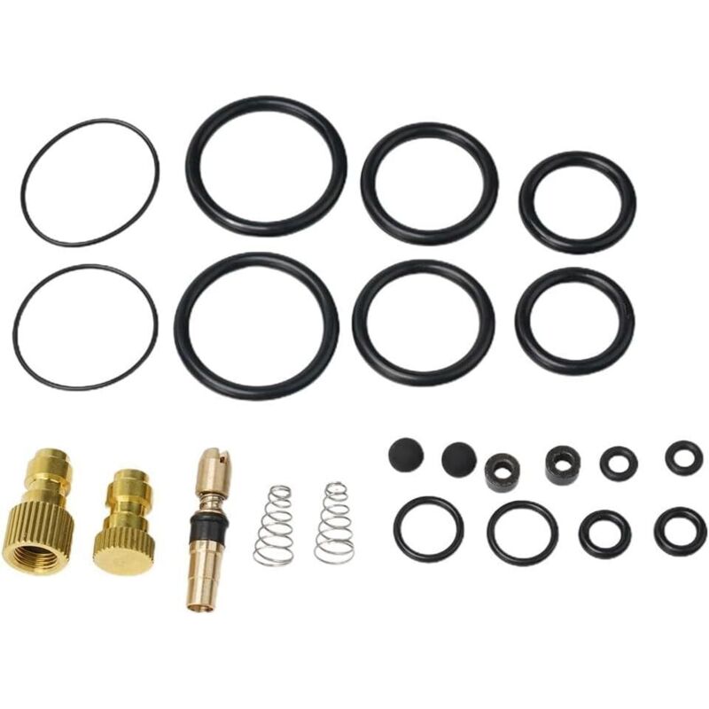 Juego de 20 piezas de accesorios para bombas de aire de alta presión para bombas manuales y bombas PCP - Kit de juntas tóricas de cobre