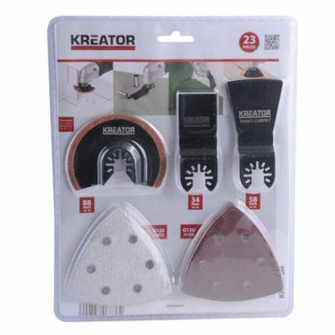 Juego de 23 piezas de herramientas múltiples Kreator