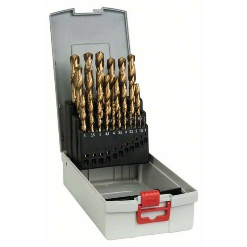 

Bosch 2608587019 Set profesional brocas HSS-TiN Rosebox 1-13 25 uds